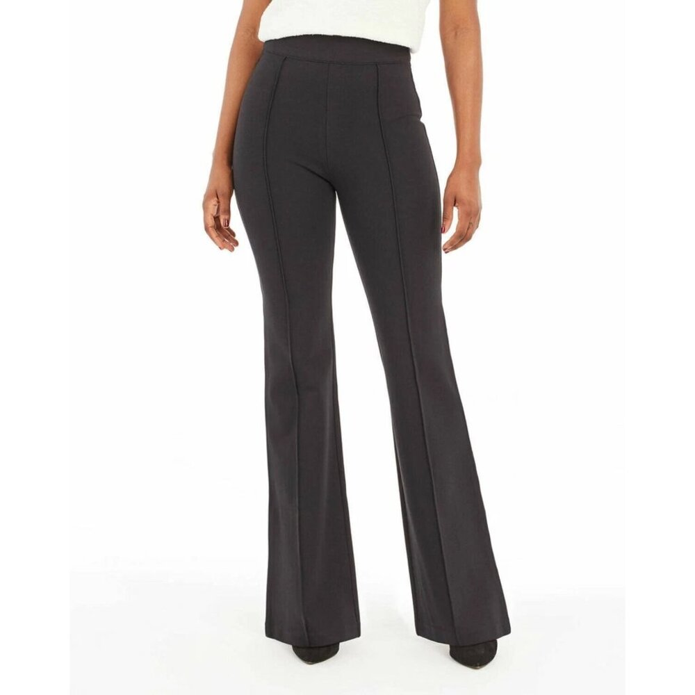 SPANX supersmooth Ponte Flare Pants Black High Waisted Women's Size Small Petite